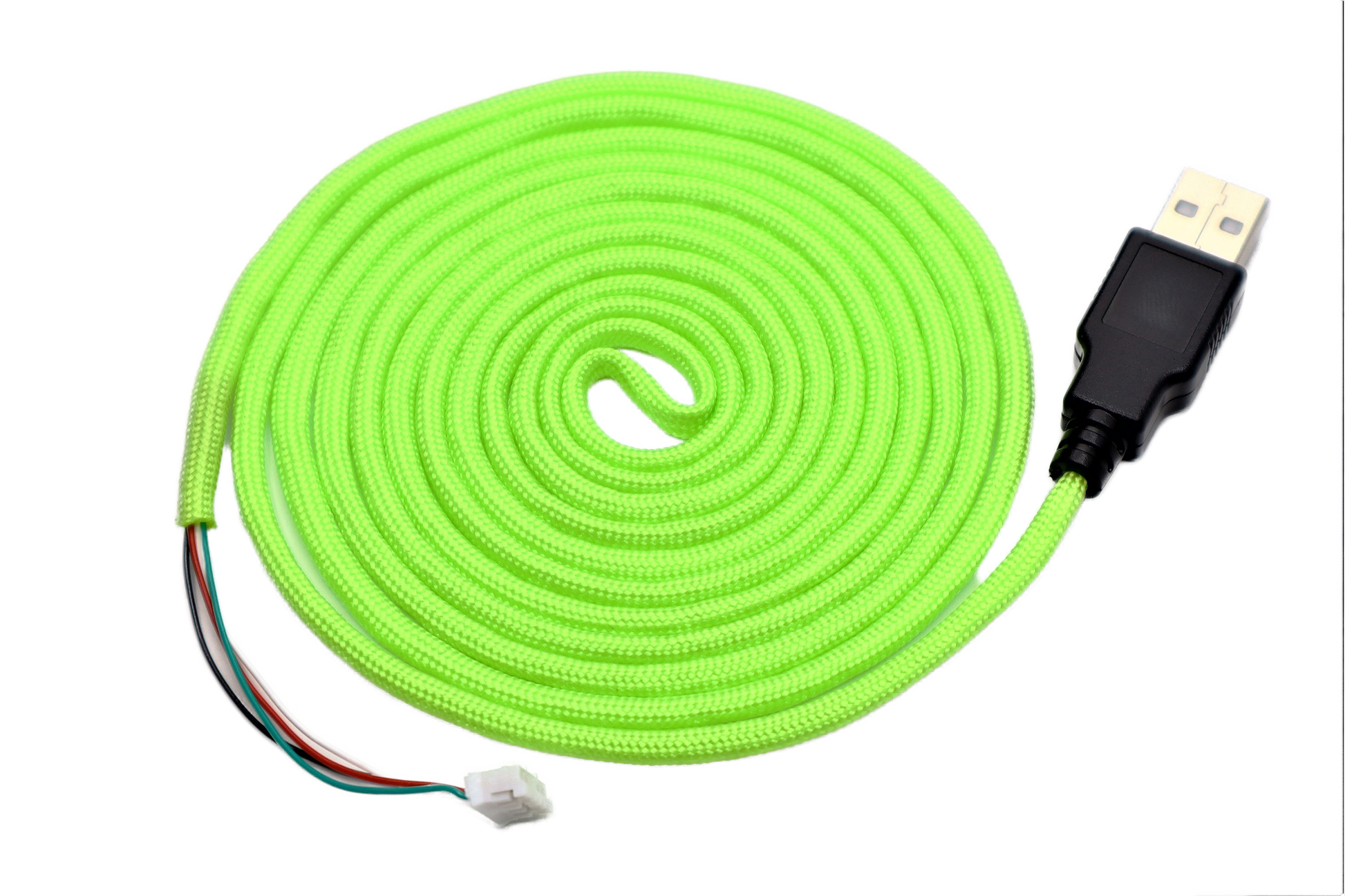 Neon Green Paracord Cable, Mouse Mod